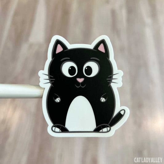 Cute Tuxedo Cat Sticker