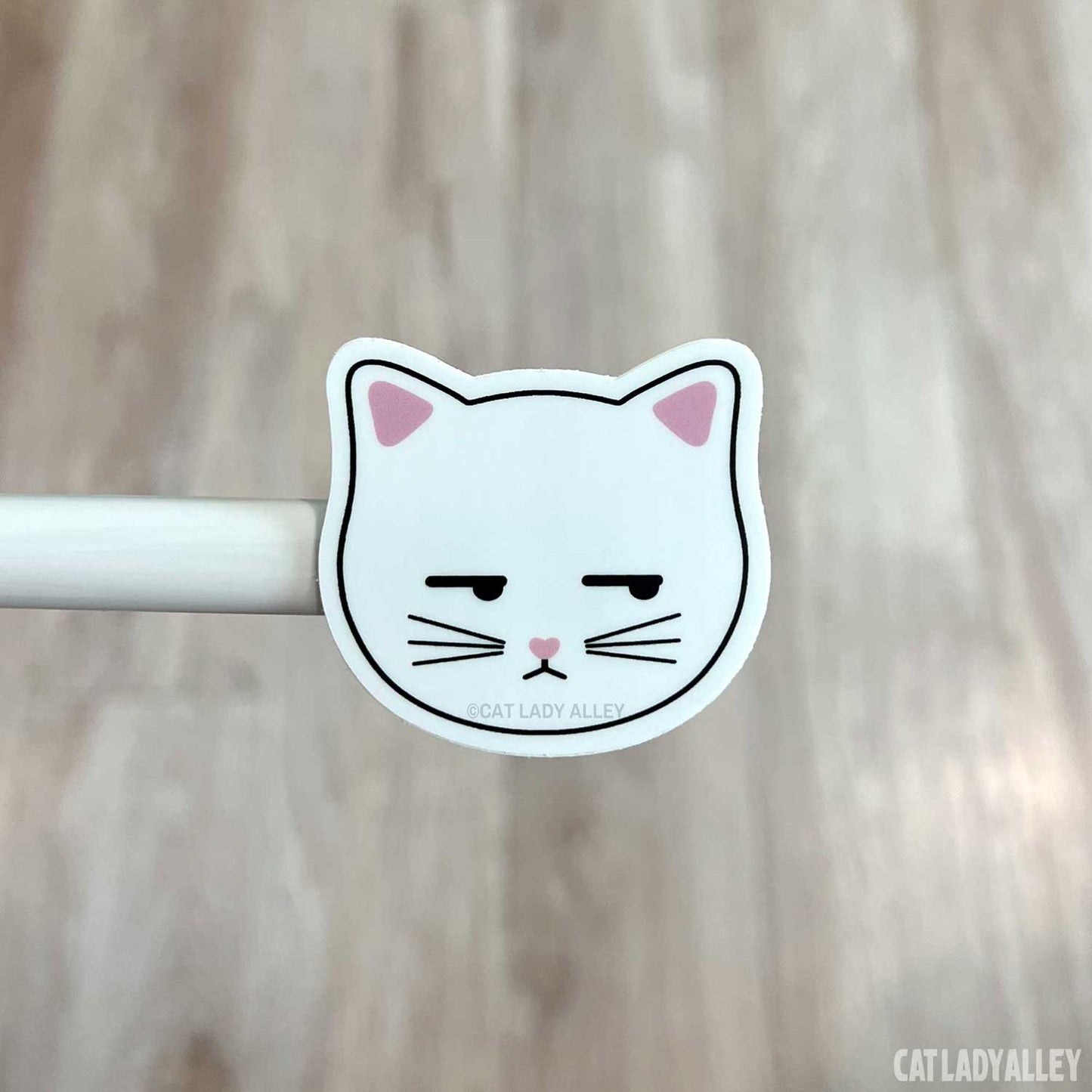 side-eye cat sticker