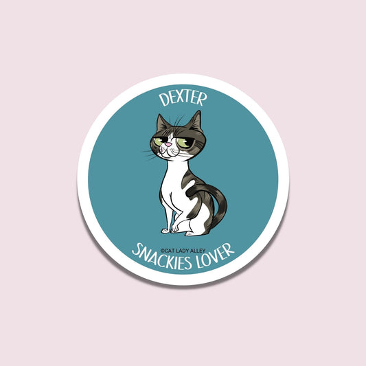 Three Chatty Cats Dexter Sticker
