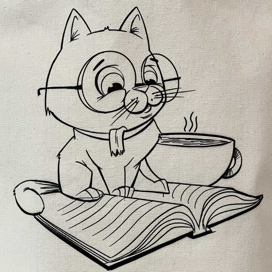 Cats, Coffee, Books Tote Bag