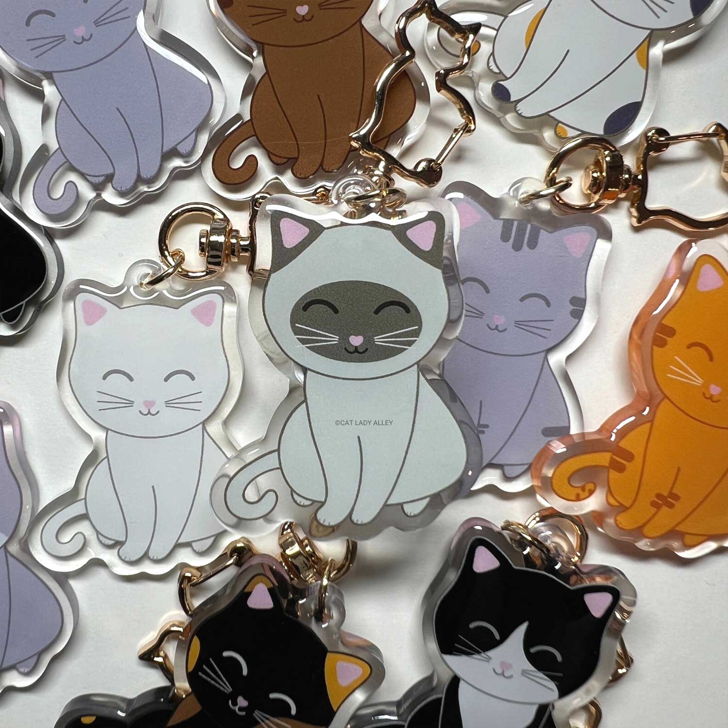 Seal Point Cat Keychain