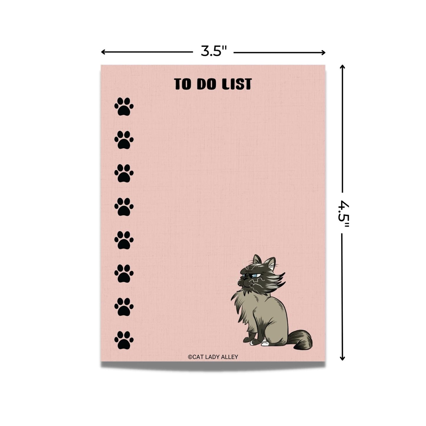 To Do List Mini Cat Notepad