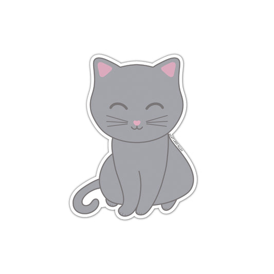  cat die-cut sticker